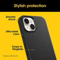 OtterBox Symmetry MagSafe Apple iPhone 17e /  iPhone 16e / iPhone 15 / iPhone 14 / iPhone 13 (6.1") Case Black - (77-92928) , 7 Years Warranty - Image 4
