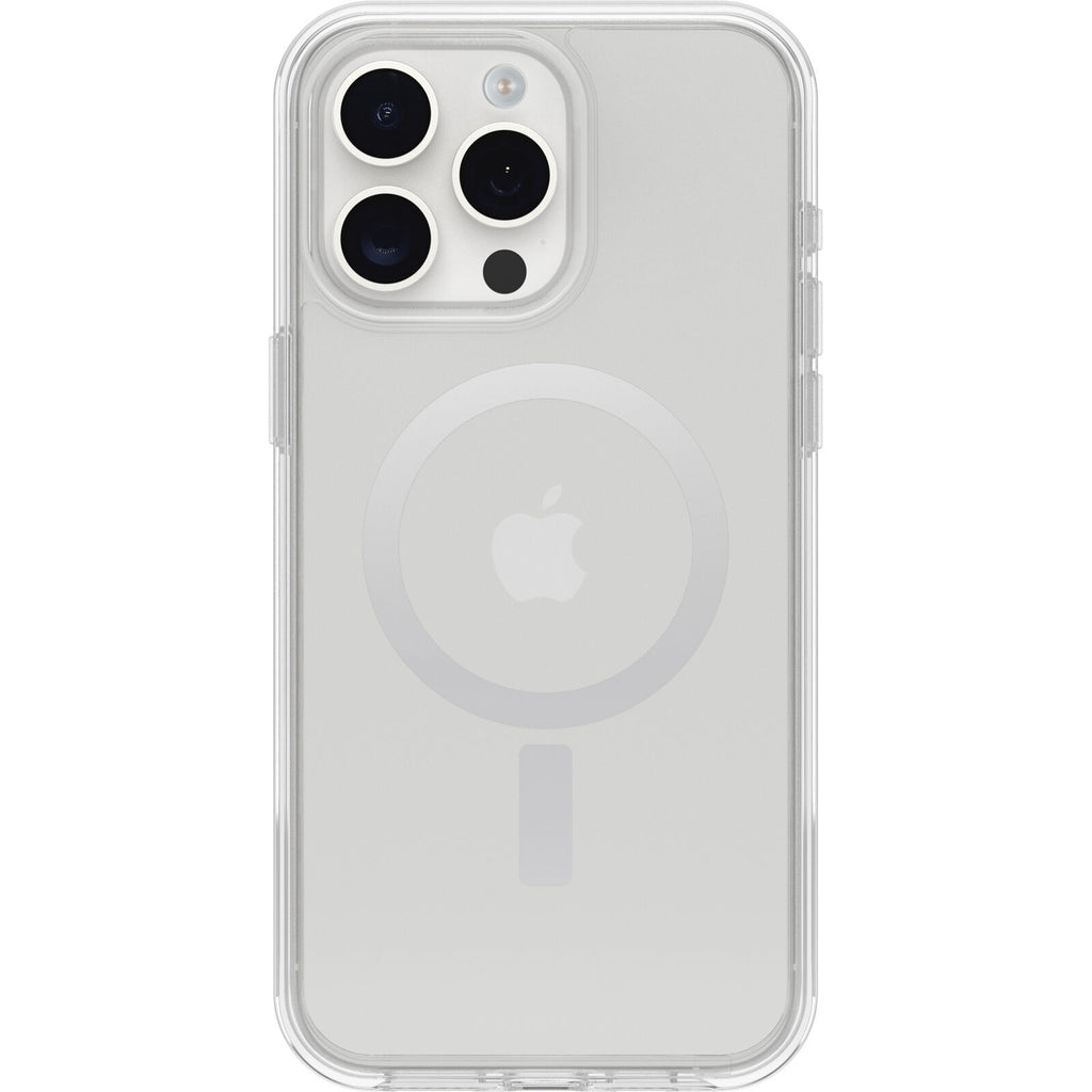 OtterBox Symmetry+ MagSafe Apple iPhone 15 Pro Max (6.7") Case Clear - (77-93081), Antimicrobial, DROP+ 3X Military Standard, 7 Years Warranty - Image 2
