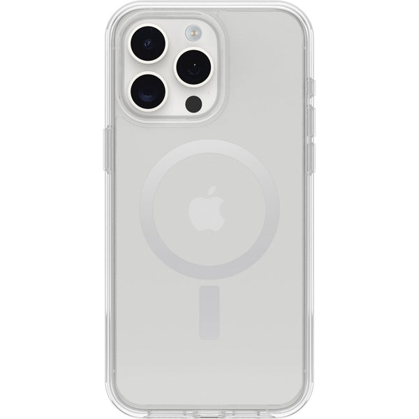 OtterBox Symmetry+ MagSafe Apple iPhone 15 Pro Max (6.7") Case Clear - (77-93081), Antimicrobial, DROP+ 3X Military Standard, 7 Years Warranty