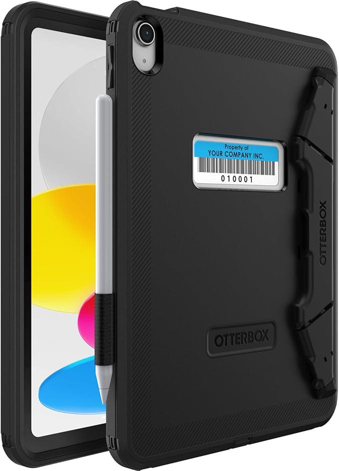 OtterBox Rugged Defender Apple iPad (11") (A16) (11th Gen) / iPad (10.9") (10th Gen) Kickstand Case - Black (77-93756), 7 Years Warranty - Image 5