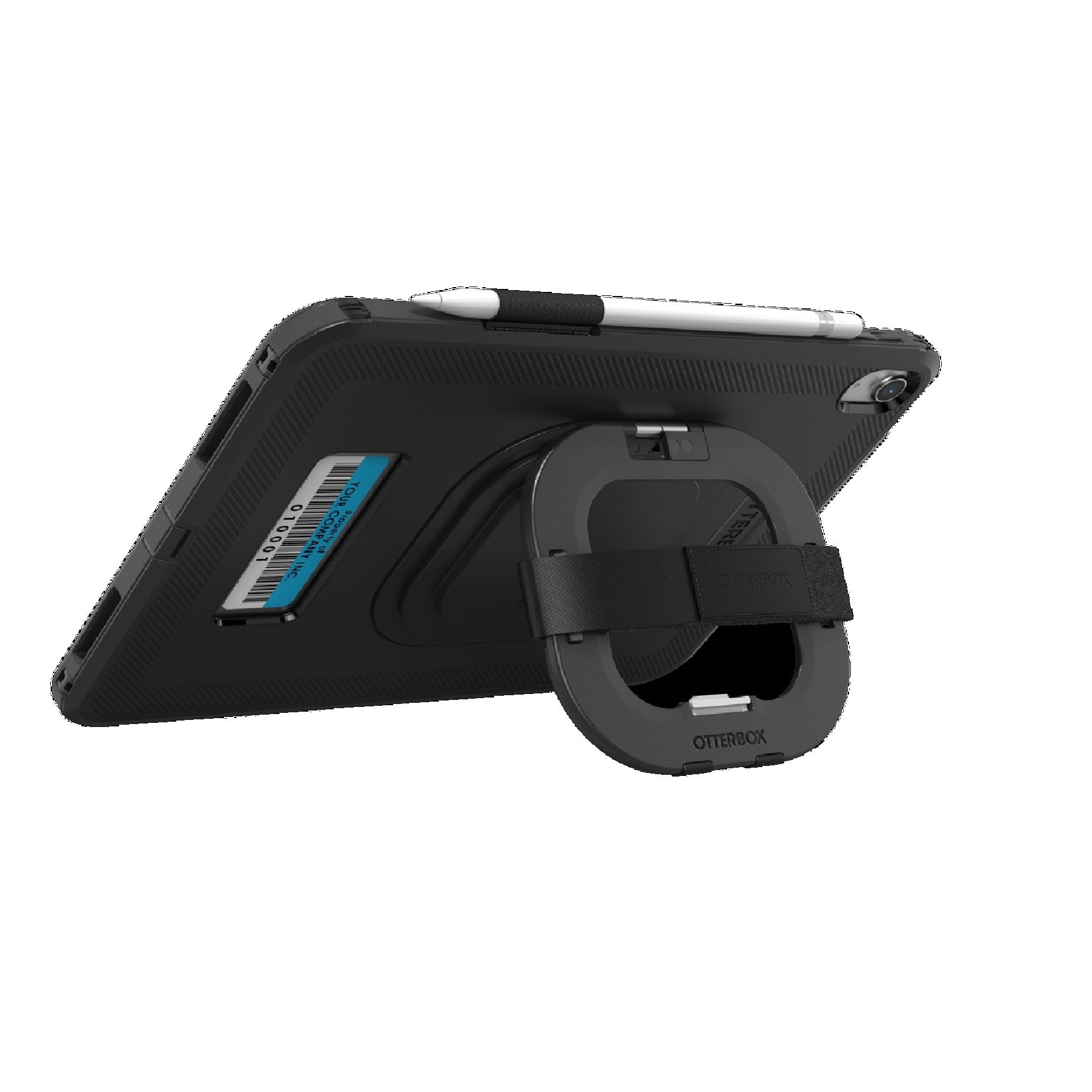 OtterBox Rugged Defender Apple iPad (11") (A16) (11th Gen) / iPad (10.9") (10th Gen) Kickstand & Handstrap Case -Black -No Retail Packaging-(77-95020) - Image 3