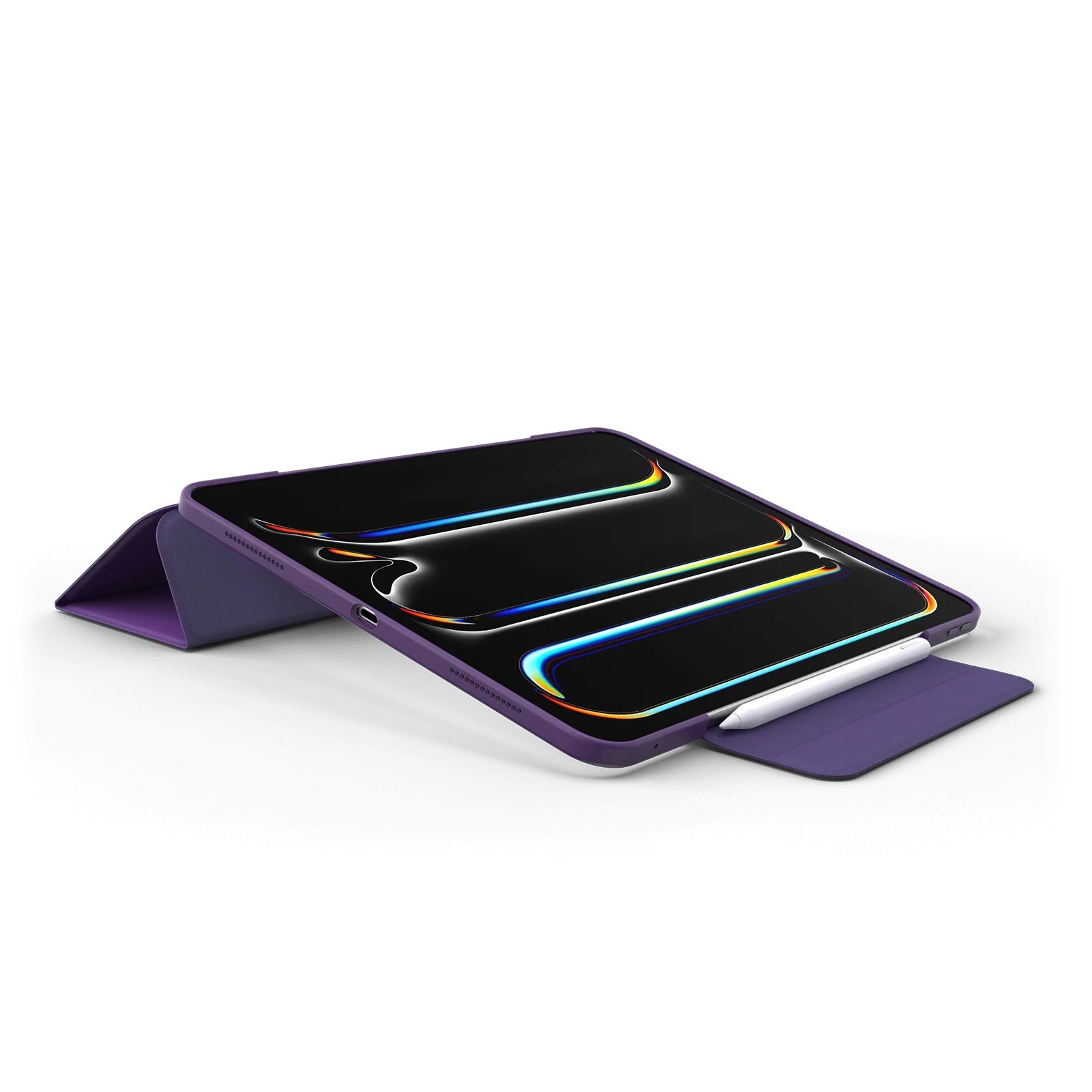 OtterBox Symmetry Folio Apple iPad Pro (13") (M5/M4) (8th/7th Gen) Case Figment (Purple) - (77-95260), Pencil Holder, 7 Years Warranty - Image 3