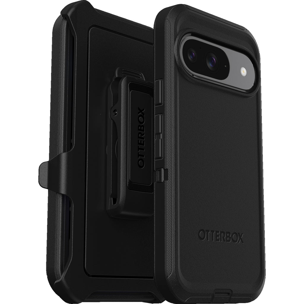 OtterBox Defender Google Pixel 9/Pixel 9 Pro (6.3") Case Black - (77-95590), DROP+ 5X Military Standard, Multi-Layer, Raised Edges, 7 Years Warranty - Image 1