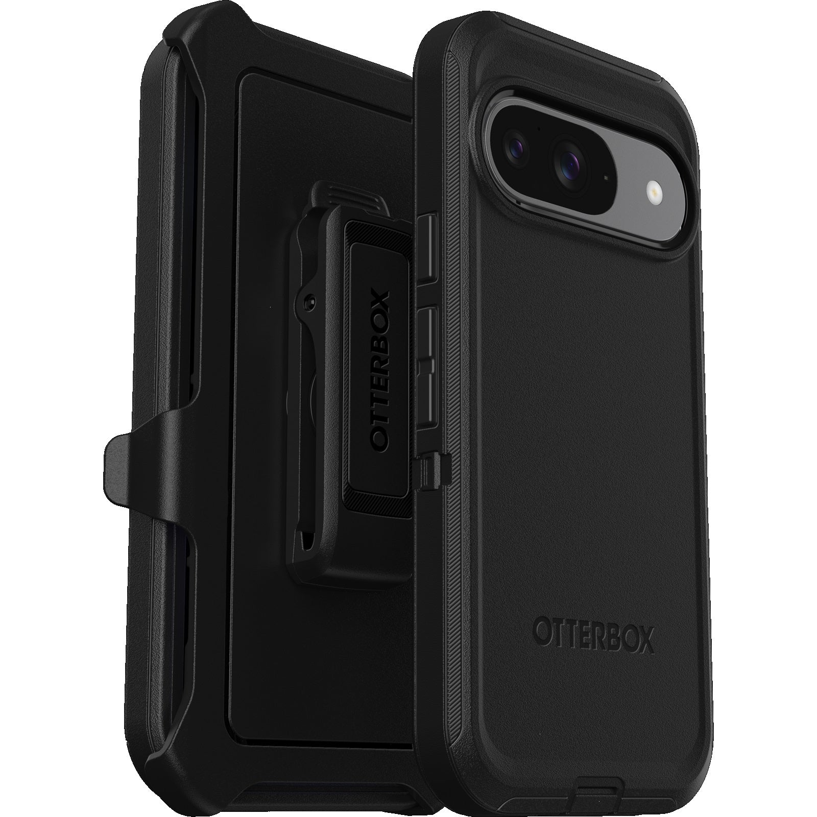 OtterBox Defender Google Pixel 9/Pixel 9 Pro (6.3") Case Black - (77-95590), DROP+ 5X Military Standard, Multi-Layer, Raised Edges, 7 Years Warranty - Image 1
