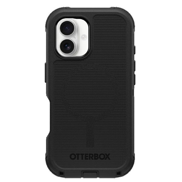 OtterBox Defender MagSafe Apple iPhone 16 (6.1") Case Black - (77-95961), DROP+ 7X Military Standard,Tri-Layer,Port Covers, 7 Years Warranty