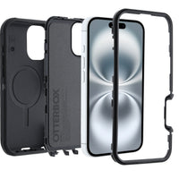 OtterBox Defender MagSafe Apple iPhone 16 (6.1") Case Black - (77-95961), DROP+ 7X Military Standard,Tri-Layer,Port Covers, 7 Years Warranty - Image 3