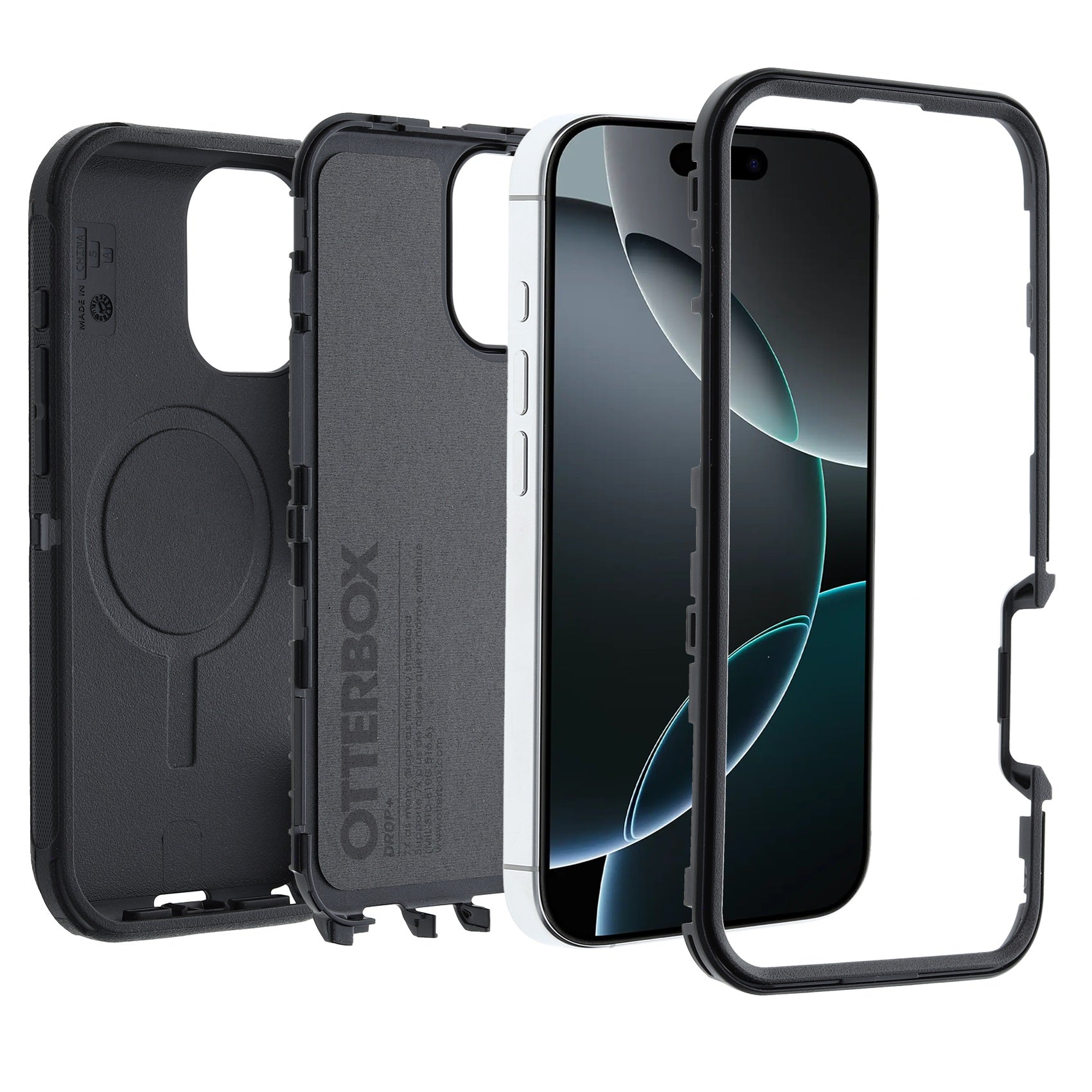OtterBox Defender MagSafe Apple iPhone 16 Pro (6.3") Case Black - (77-95975), DROP+ 7X Military Standard, Tri-Layer, Port Covers, 7 Years Warranty - Image 3