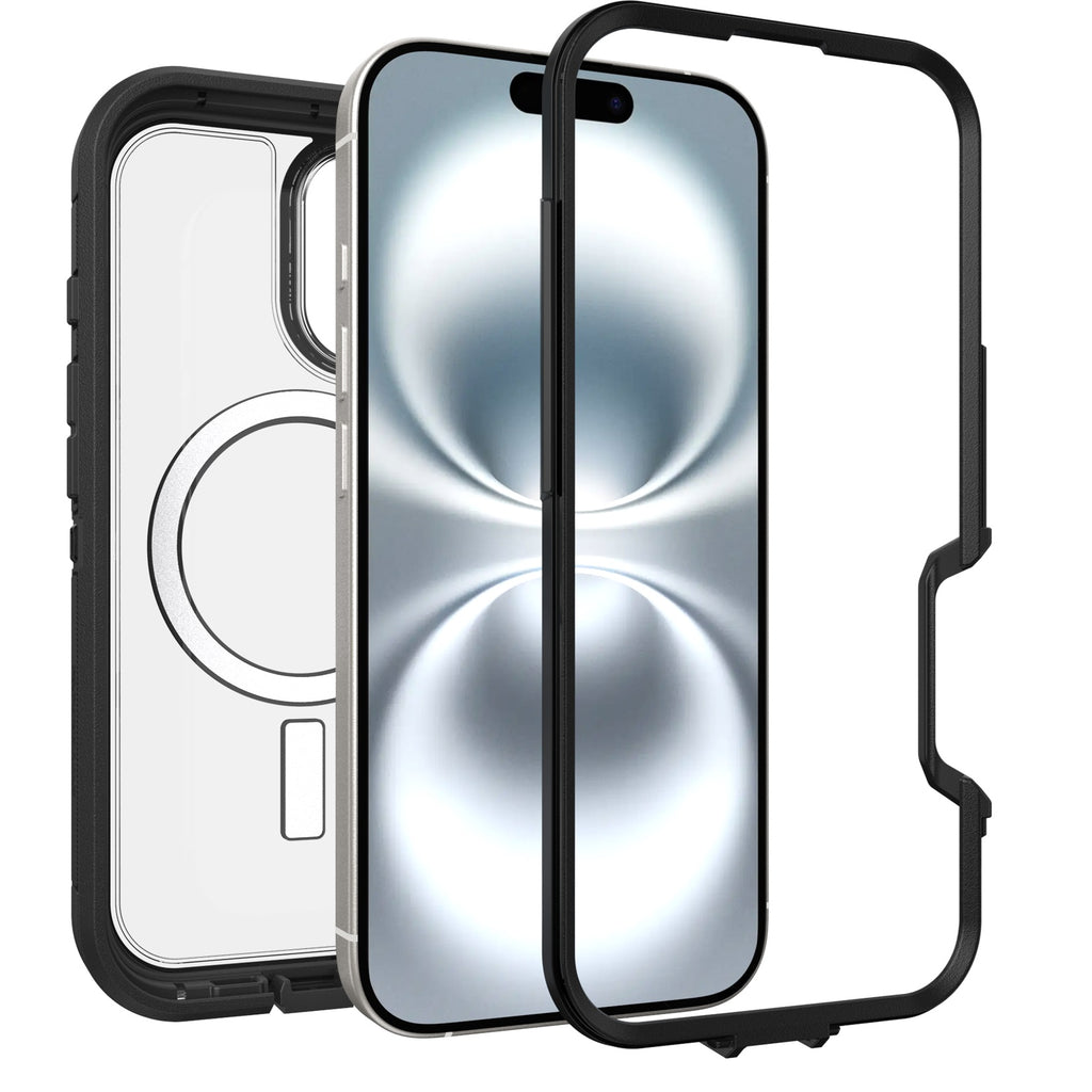 OtterBox Defender XT MagSafe Apple iPhone 16 (6.1") Case Clear/Black - (77-96056), DROP+ 7X Military Standard, Rugged, 7 Years Warranty - Image 3