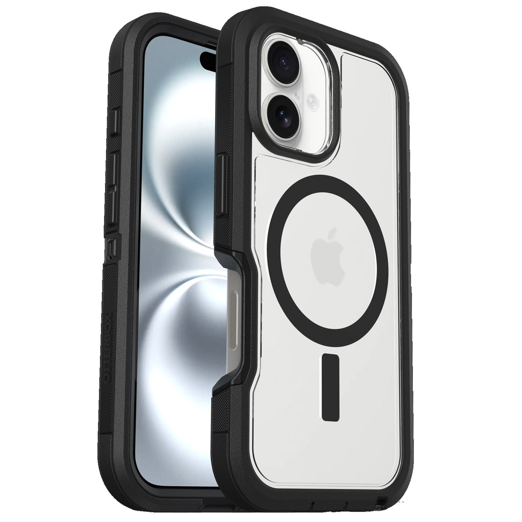OtterBox Defender XT MagSafe Apple iPhone 16 (6.1") Case Clear/Black - (77-96056), DROP+ 7X Military Standard, Rugged, 7 Years Warranty - Image 1