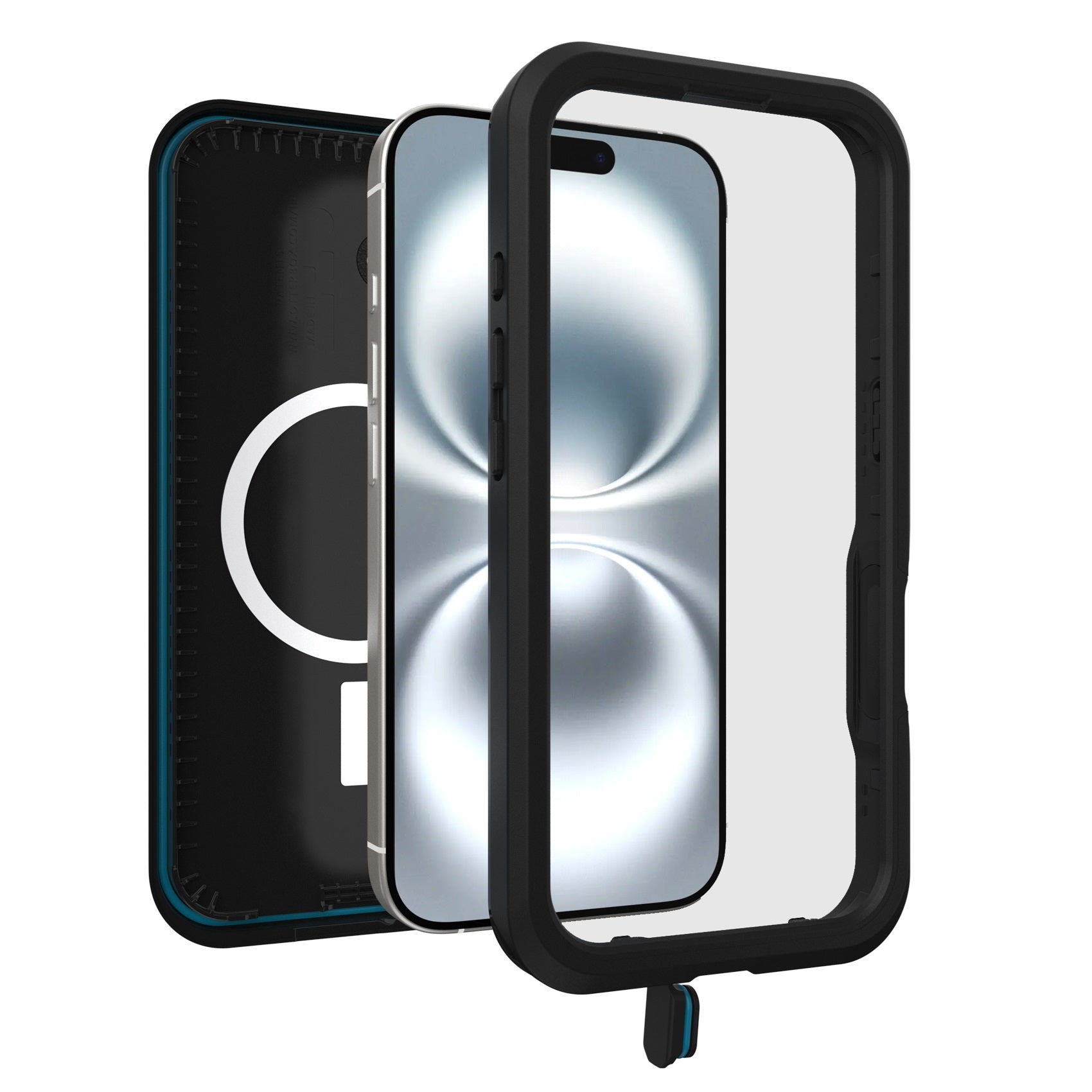 OtterBox FRE MagSafe Apple iPhone 16 (6.1") Case Black - (77-96144), DROP+ 5X Military Standard,2M IP68,Built-In Screen Protector, 7 Years Warranty - Image 3