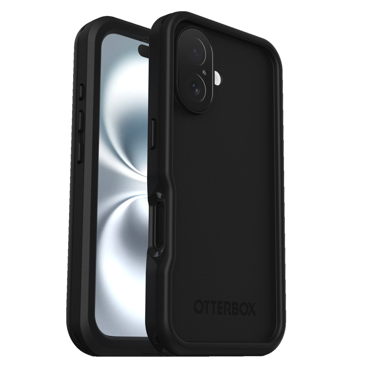OtterBox FRE MagSafe Apple iPhone 16 (6.1") Case Black - (77-96144), DROP+ 5X Military Standard,2M IP68,Built-In Screen Protector, 7 Years Warranty - Image 1