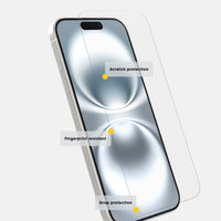 OtterBox Glass Apple iPhone 16 (6.1") Screen Protector Clear - (77-96167), Drop Protection, Anti-Scratch, Reinforced Edges,2 Years Warranty - Image 4