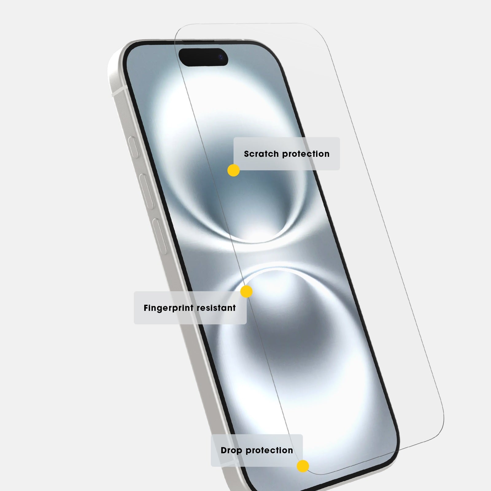 OtterBox Glass Apple iPhone 16 (6.1") Screen Protector Clear - (77-96167), Drop Protection, Anti-Scratch, Reinforced Edges,2 Years Warranty - Image 4