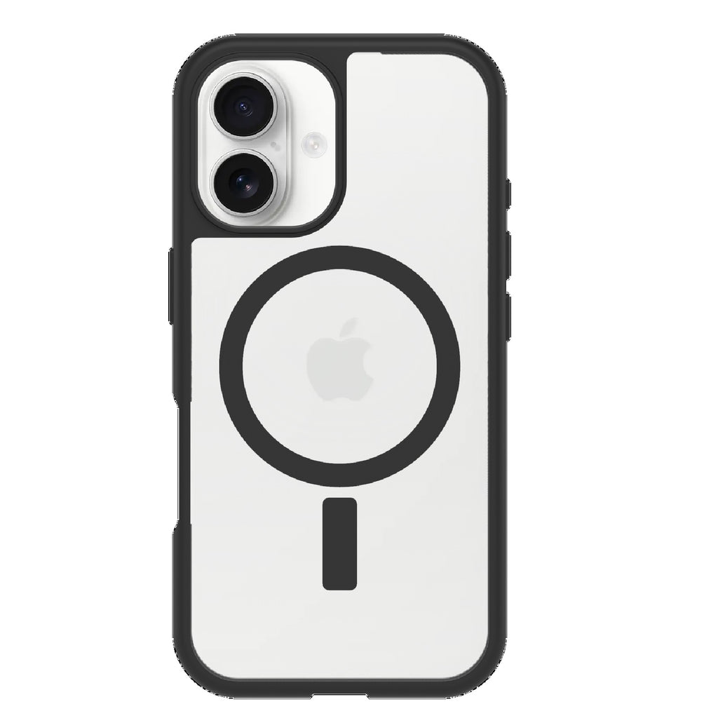 OtterBox React MagSafe Apple iPhone 16 Plus (6.7") Case Clear/Black-(77-96235),DROP+ Military Standard,Hard Case with Soft Grip Edges,7 Years Warranty - Image 2