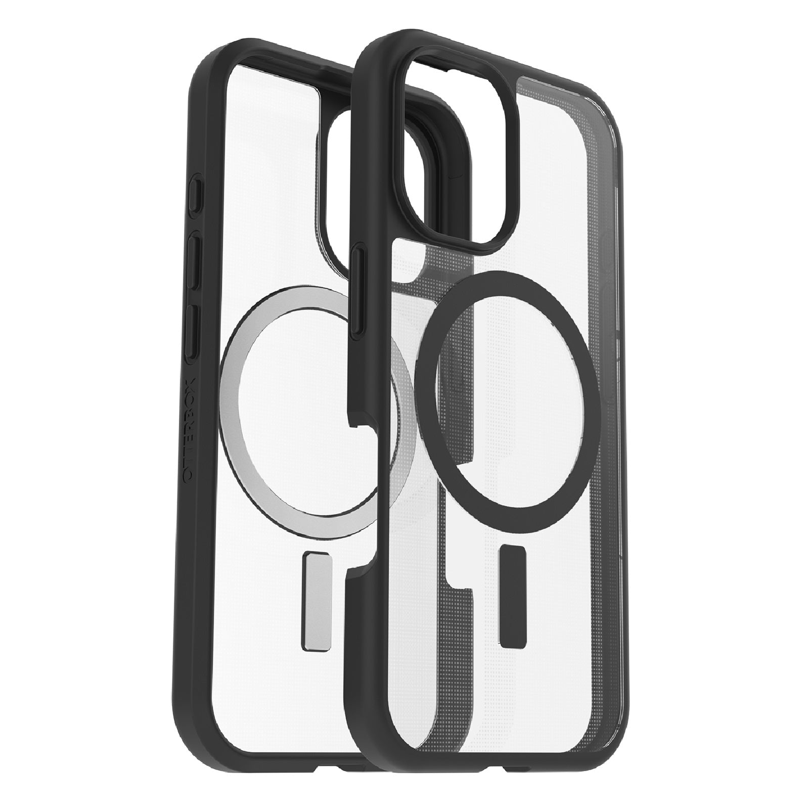 OtterBox React MagSafe Apple iPhone 16 Pro (6.3") Case Clear/Black -(77-96251),DROP+ Military Standard,Hard Case with Soft Grip Edges,7 Years Warranty - Image 1