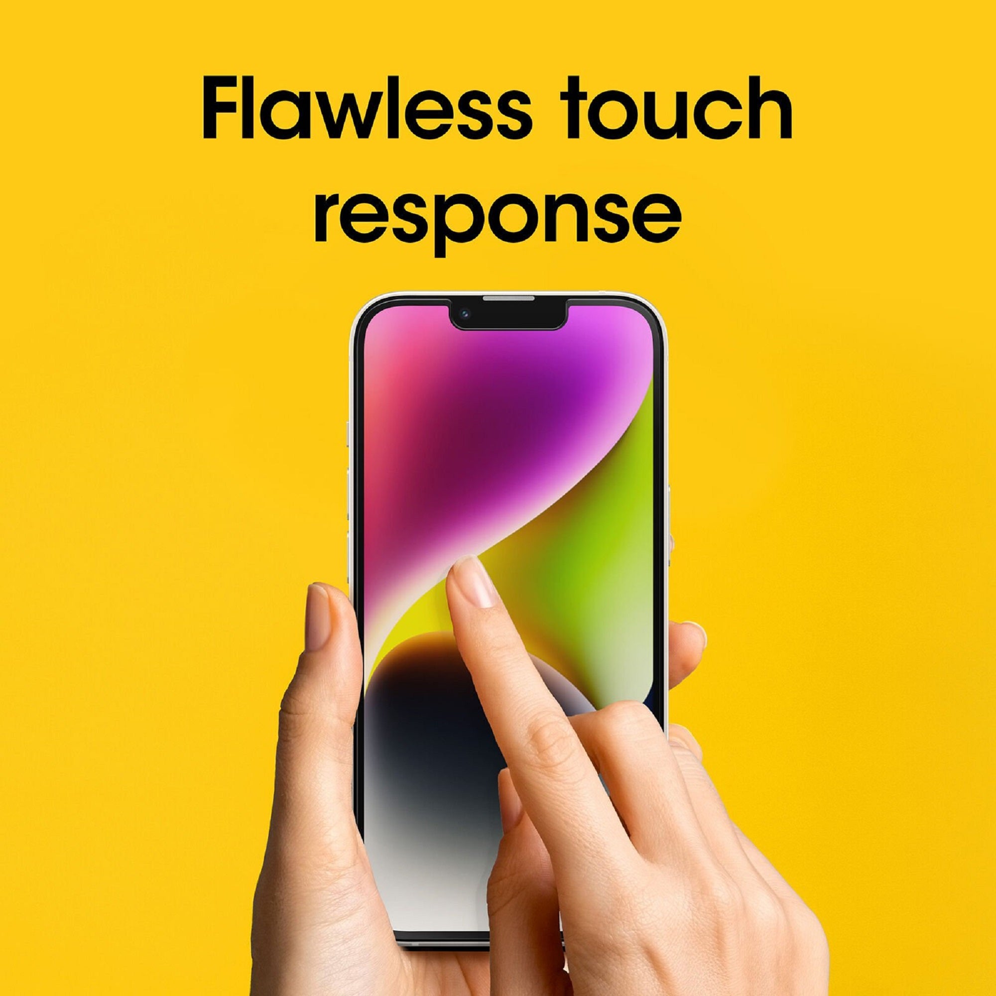 OtterBox Premium Glass Antimicrobial Apple iPhone 17e / iPhone 16e / iPhone 14 / iPhone 13 Pro / iPhone 13 (6.1") Screen Protector Clear - (77-96629) - Image 3