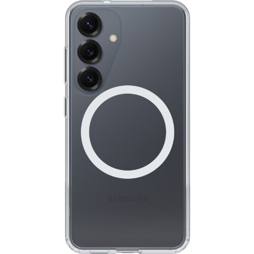 OtterBox Symmetry Clear Magnets Samsung Galaxy S25 5G (6.2") Case Clear - (77-97403), DROP+ 3X Military Standard, Raised Edges, 7 Years Warranty - Image 4