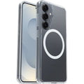 OtterBox Symmetry Clear Magnets Samsung Galaxy S25 5G (6.2") Case Clear - (77-97403), DROP+ 3X Military Standard, Raised Edges, 7 Years Warranty - Image 1