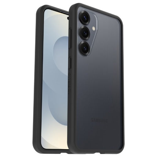 OtterBox React Samsung Galaxy S25+ 5G (6.7") Case Black Crystal (Clear/Black) - (77-97443),DROP+Military Standard,Hard Case,Soft Grip,7 Years Warranty - Image 1