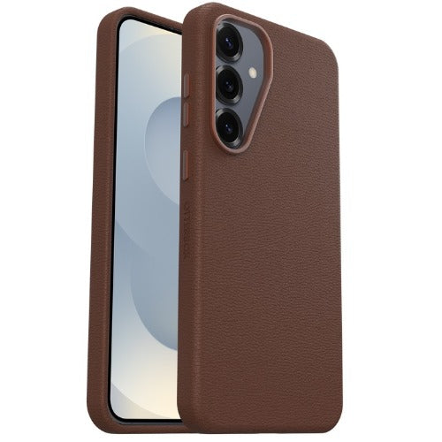 OtterBox Symmetry Cactus Leather Samsung Galaxy S25+ 5G (6.7") Case Rich Adobe (Brown) - (77-97448), DROP+ 3X Military Standard, 7 Years Warranty - Image 1