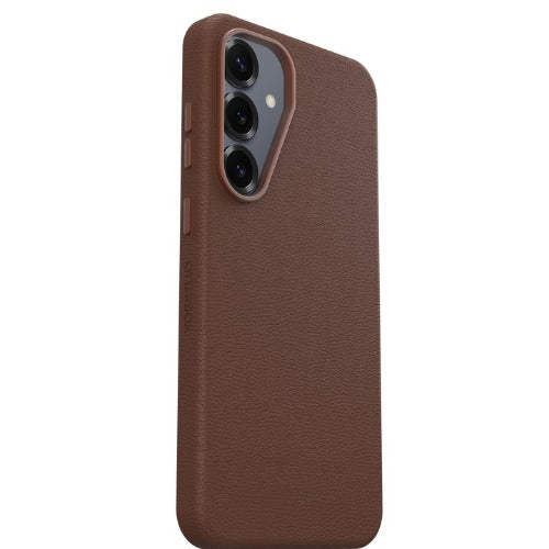 OtterBox Symmetry Cactus Leather Samsung Galaxy S25+ 5G (6.7") Case Rich Adobe (Brown) - (77-97448), DROP+ 3X Military Standard, 7 Years Warranty - Image 2