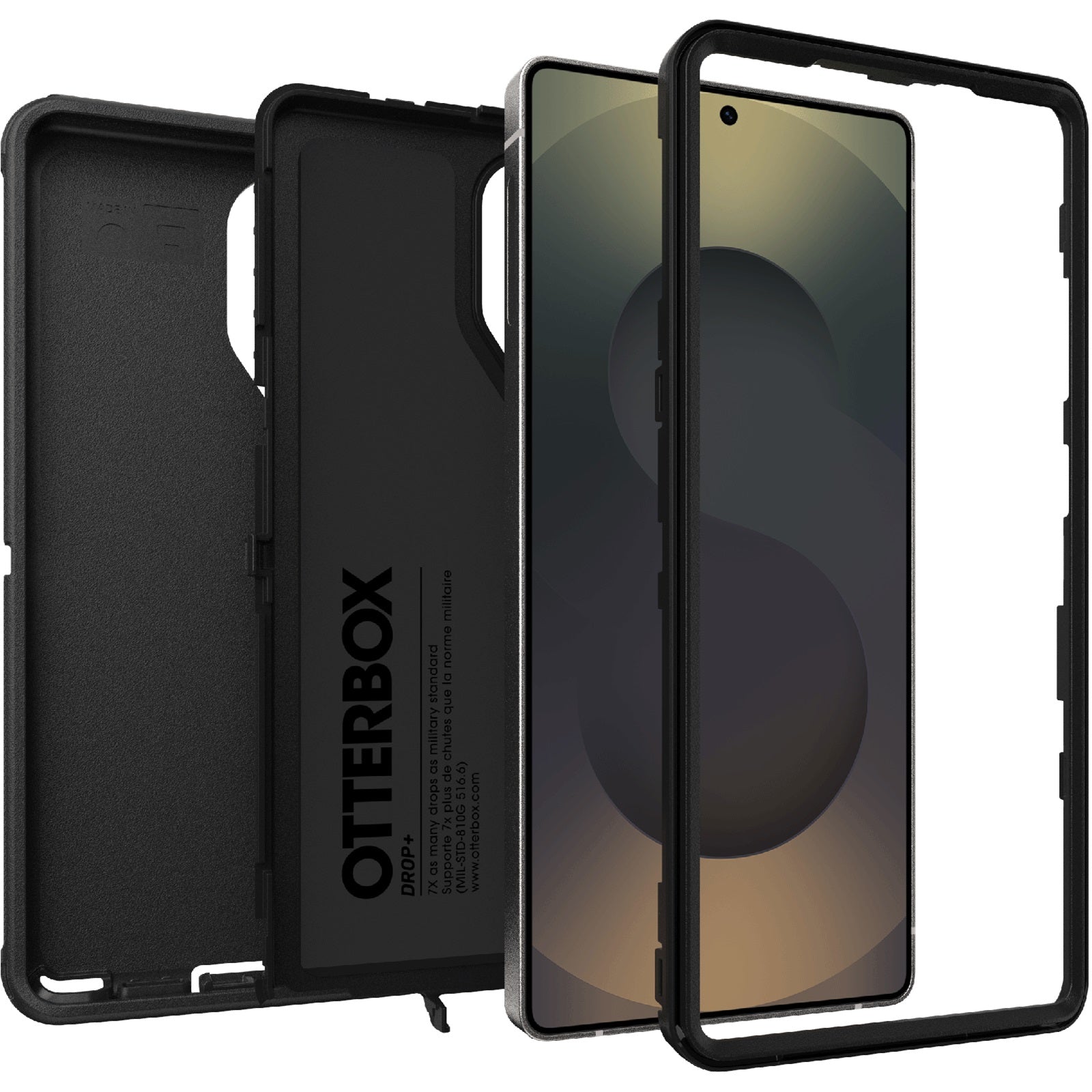 OtterBox Defender Samsung Galaxy S25 Ultra 5G (6.9") Case Black - (77-97479), DROP+ 7X Military Standard,Wireless Charging Compatible,7 Years Warranty - Image 3