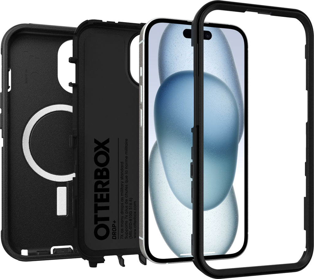 OtterBox Defender MagSafe Apple iPhone 17e /  iPhone 16e / iPhone 15/ iPhone 14 / iPhone 13 (6.1") Case Black- (77-97534), 7 Years Warranty - Image 3