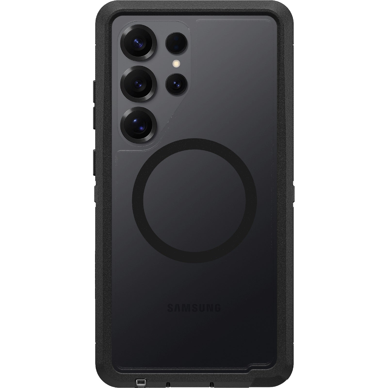 OtterBox Defender XT Clear Magnet Samsung Galaxy S25 Ultra 5G (6.9") Case Dark Side Clear/Black-(77-97584),DROP+ 7X Military Standard,7 Years Warranty - Image 2