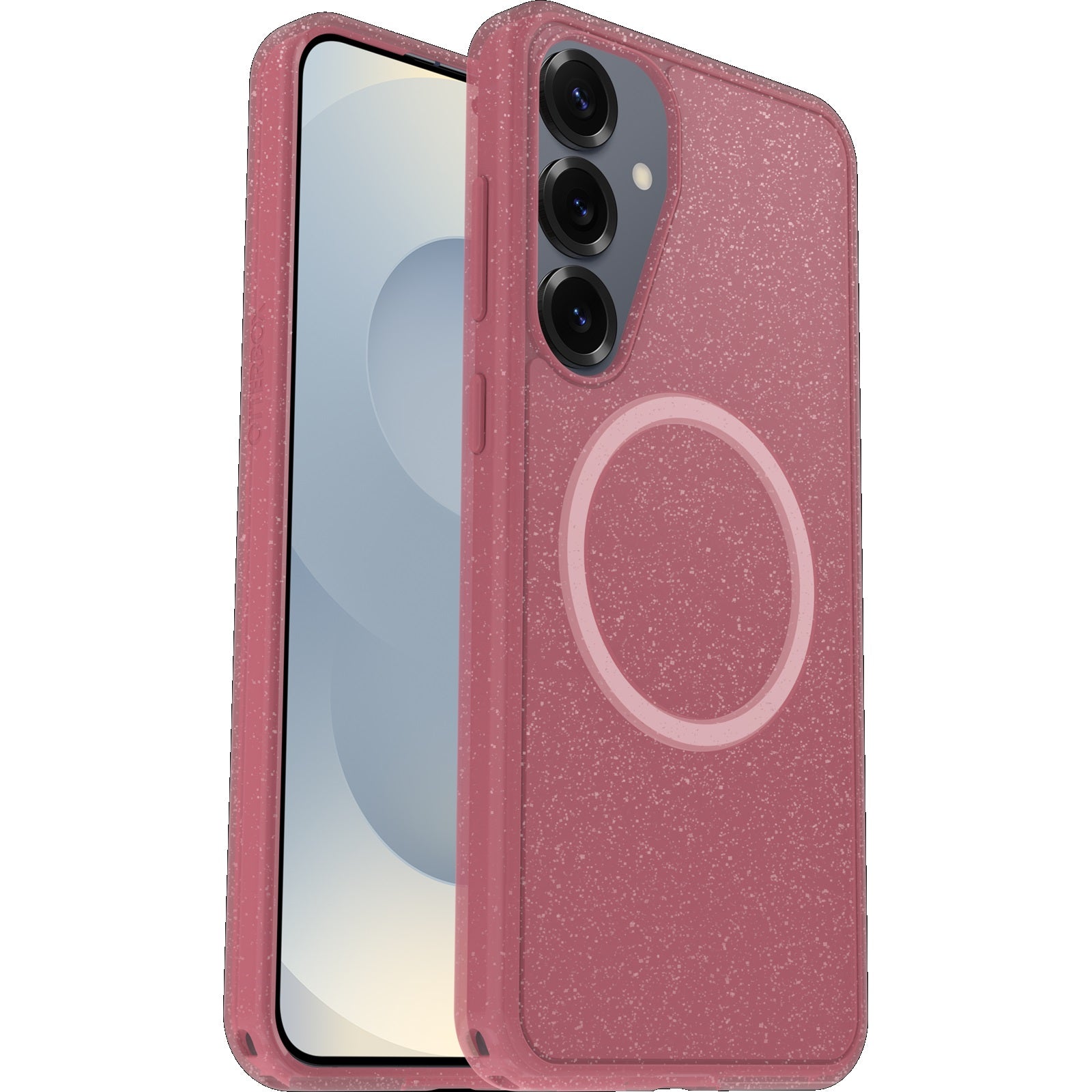 OtterBox Symmetry Clear Magnets Samsung Galaxy S25+ 5G (6.7") Case Foxberry (Pink) - (77-97599), DROP+ 3X Military Standard, 7 Years Warranty - Image 5