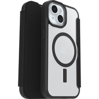 OtterBox React Folio MagSafe Apple iPhone 17e /  iPhone 16e / iPhone 15 / iPhone 14 / iPhone 13 (6.1") Case Black Crystal (Clear/Black) ,7 Years Warra - Image 3