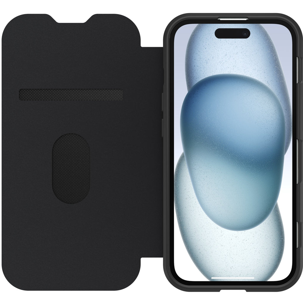 OtterBox React Folio MagSafe Apple iPhone 17e /  iPhone 16e / iPhone 15 / iPhone 14 / iPhone 13 (6.1") Case Black Crystal (Clear/Black) ,7 Years Warra - Image 1