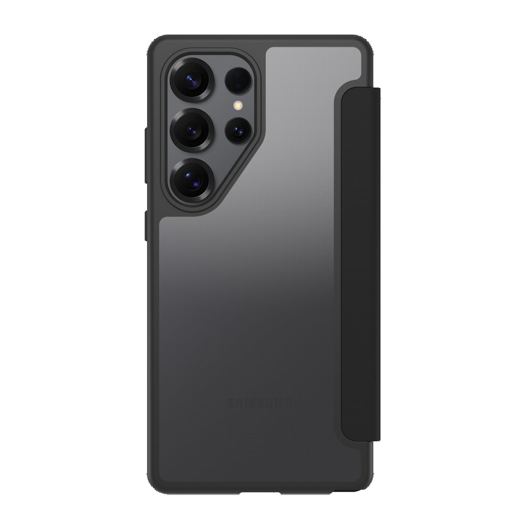 OtterBox React Folio Samsung Galaxy S25 Ultra 5G (6.9") Case Black Crystal (Clear/Black) - (77-97833), DROP+ Military Standard,7 Years Warranty - Image 3