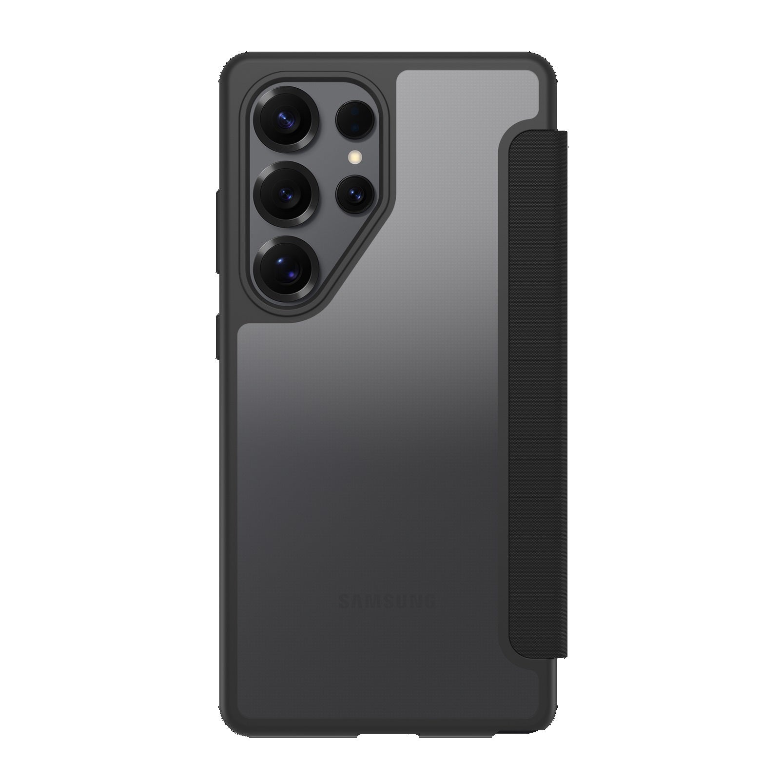 OtterBox React Folio Samsung Galaxy S25 Ultra 5G (6.9") Case Black Crystal (Clear/Black) - (77-97833), DROP+ Military Standard,7 Years Warranty - Image 3