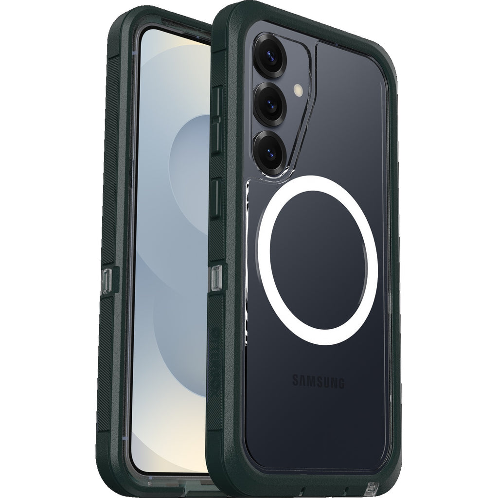 OtterBox Defender XT Clear Magnets Samsung Galaxy S25 5G (6.2") Case Sagebrush (Green) - (77-97870), DROP+ 7X Military Standard, 7 Years Warranty - Image 5