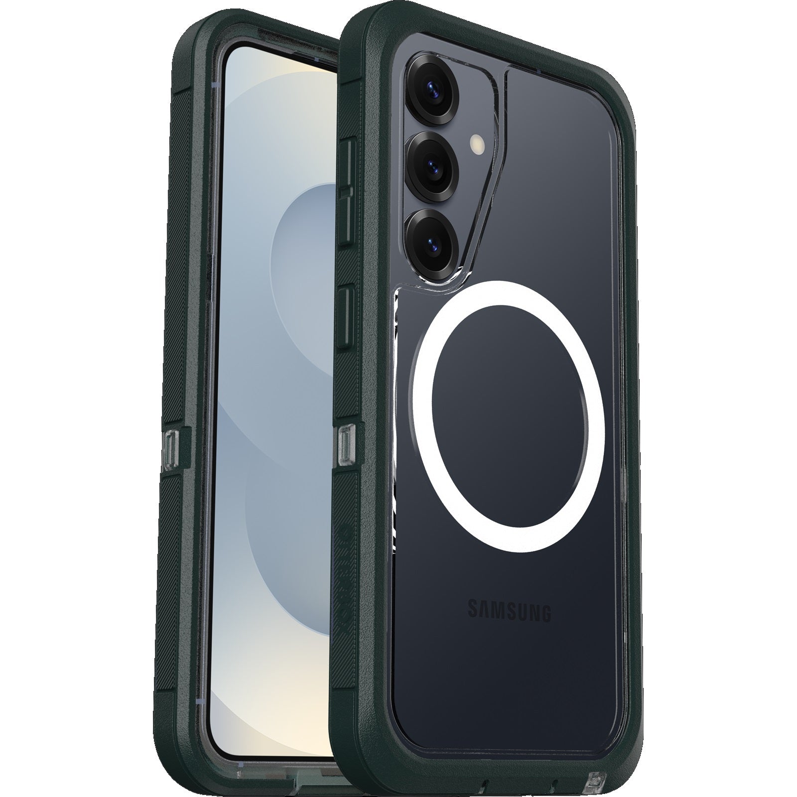 OtterBox Defender XT Clear Magnets Samsung Galaxy S25 5G (6.2") Case Sagebrush (Green) - (77-97870), DROP+ 7X Military Standard, 7 Years Warranty - Image 5
