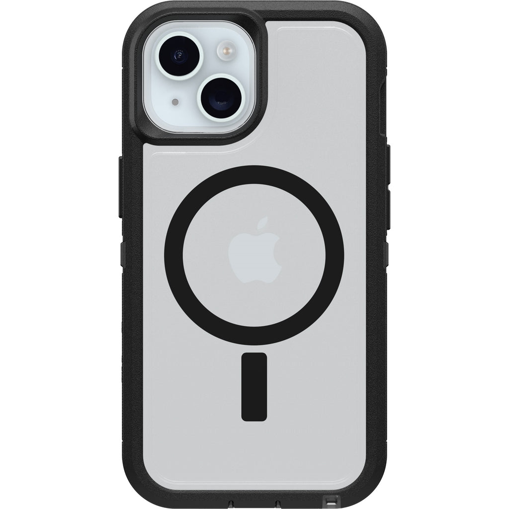 OtterBox Defender XT Clear MagSafe Apple iPhone 17e /  iPhone 16e / iPhone 15 / iPhone 14 / iPhone 13 (6.1") Case Dark Side (Clear/Black),7 Years Warr - Image 2