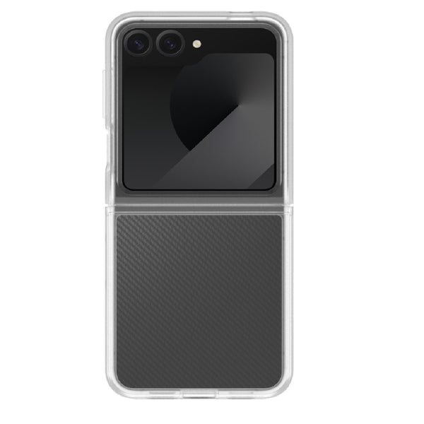 OtterBox Thin Flex Samsung Galaxy Z Flip7 5G (6.9") Case Clear - (77-98217), DROP+ Military Standard, Raised Edges, Ultra-Slim, 7 Years Warranty