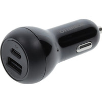 OtterBox 32W Dual Port (USB-C PD 20W + USB-A 12W) Standard Fast Car Charger - Black (77-98235),Fast-Charging for Samsung & iPhone, 2 Years Warranty - Image 1