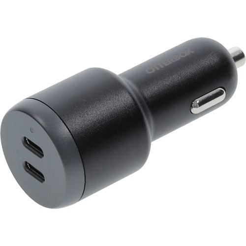 OtterBox 65W Dual Port Standard Fast Car Charger - Black (77-98236), 2xUSB-C, Smart & Compact design, Hassle-Free, 2 Years Warranty - Image 1