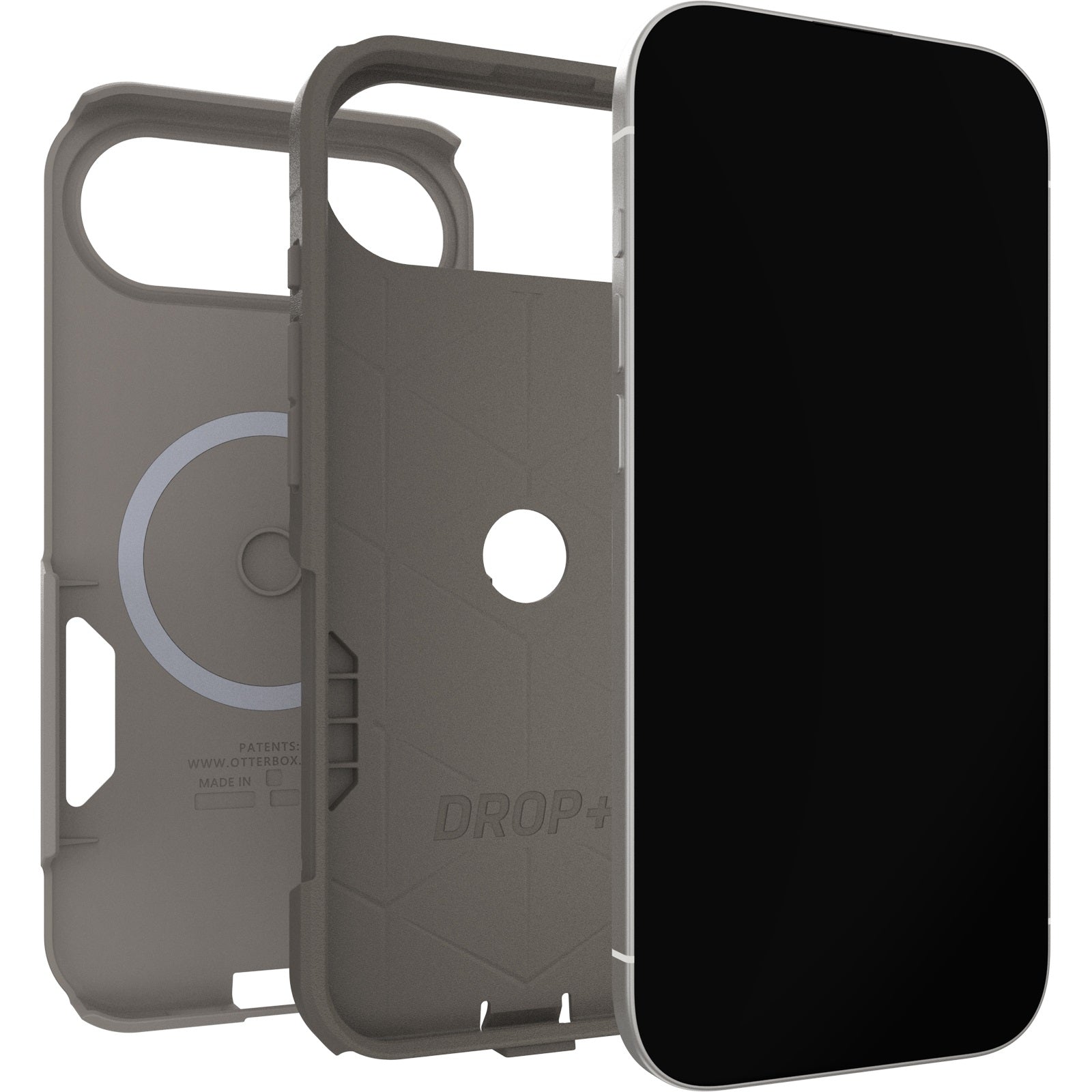 OtterBox Commuter Apple iPhone Air (6.5") Case Grey Comfort (Biege) - (77-98321), DROP+ 3X Military Standard, Raised Edges, 7 Years Warranty - Image 3