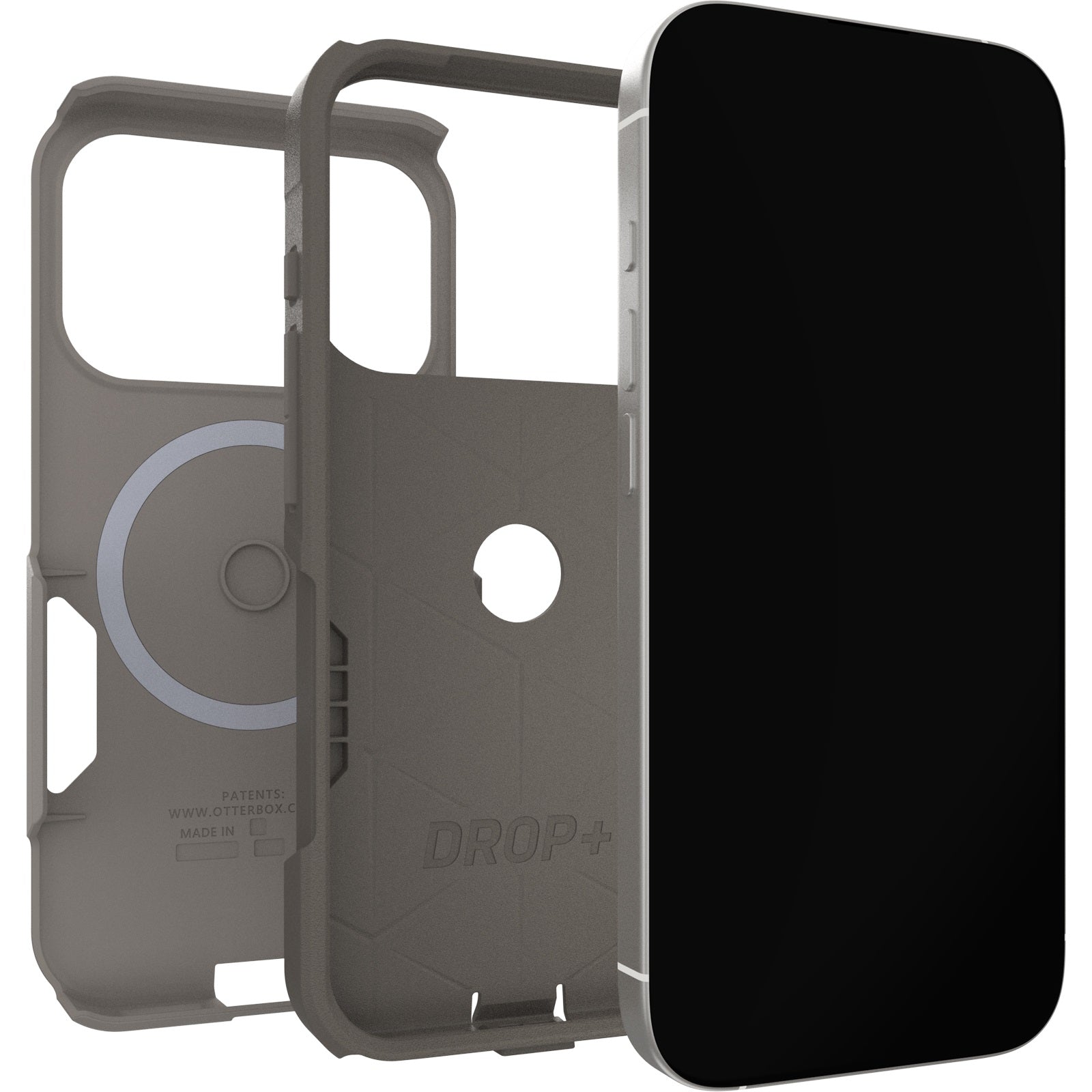 OtterBox Commuter Apple iPhone 17 Pro (6.3") Case Grey Comfort (Biege) - (77-98336), DROP+ 3X Military Standard, Raised Edges, 7 Years Warranty - Image 3
