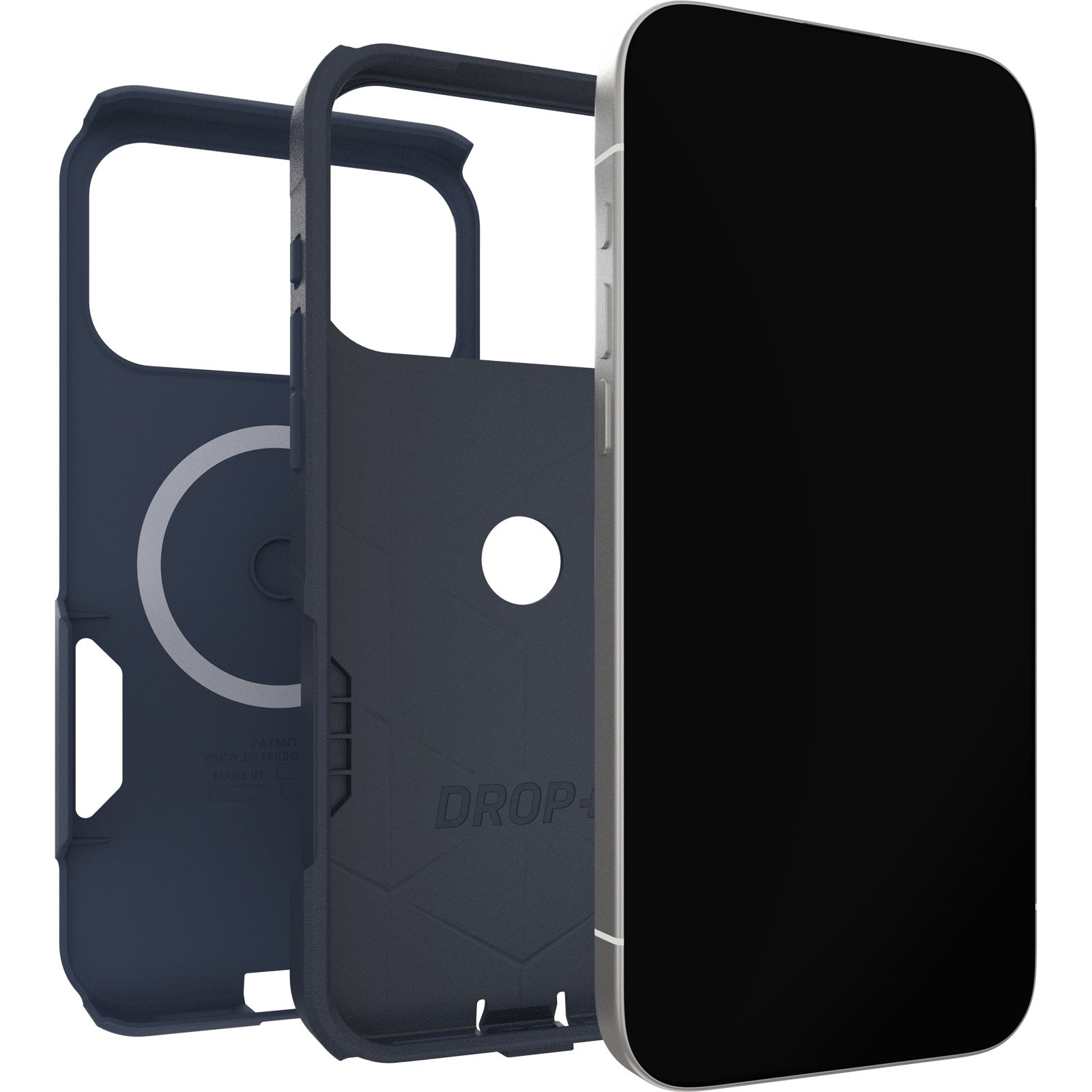 OtterBox Commuter Apple iPhone 17 Pro Max (6.9") Case Blue Sentiment - (77-98346), DROP+ 3X Military Standard, Raised Edges, 7 Years Warranty - Image 3