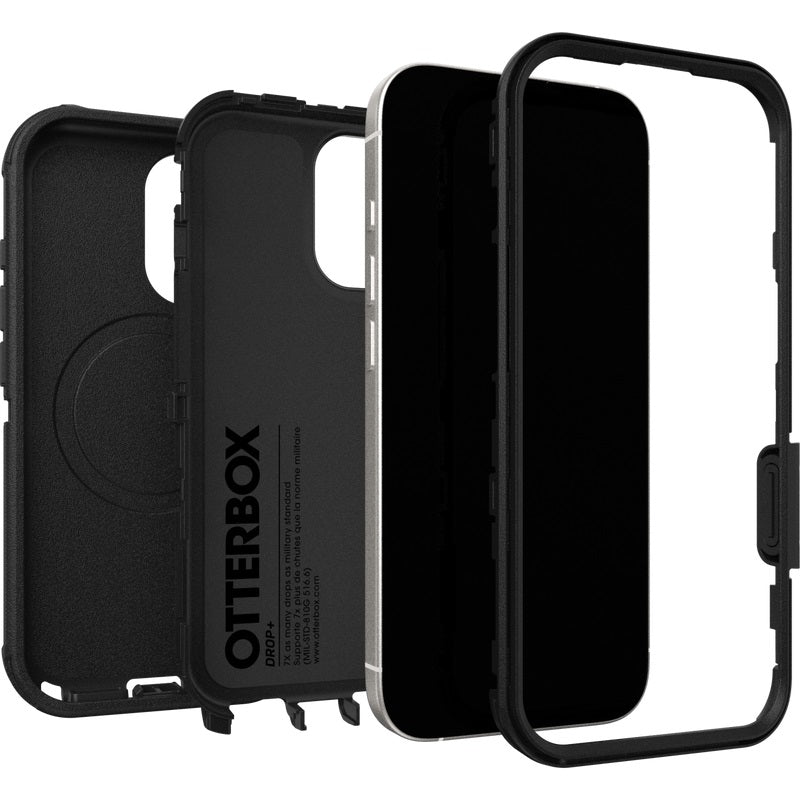 OtterBox Defender Pro MagSafe Apple iPhone 17 (6.3") Case Black - (77-98354), DROP+ 7X Military Standard, Tri-Layer, Port Covers, 7 Years Warranty - Image 3