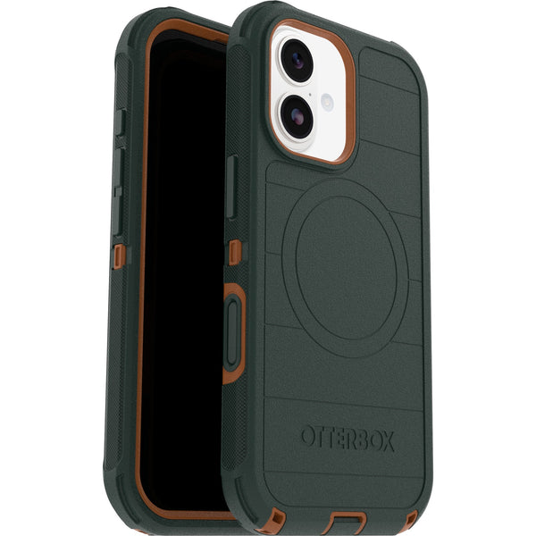 OtterBox Defender Pro MagSafe Apple iPhone 17 (6.3") Case Green Intrigue - (77-98362), DROP+ 7X Military Standard, Tri-Layer, 7 Years Warranty