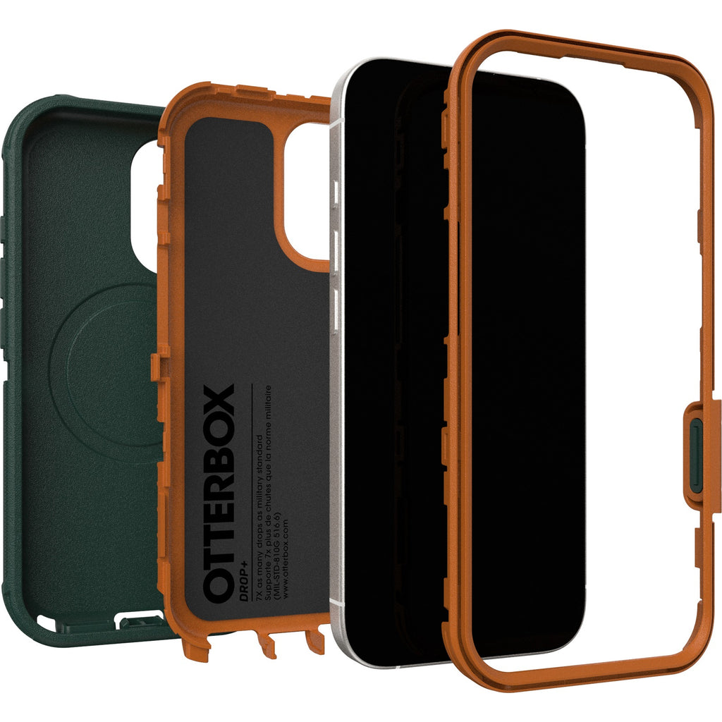 OtterBox Defender Pro MagSafe Apple iPhone 17 (6.3") Case Green Intrigue - (77-98362), DROP+ 7X Military Standard, Tri-Layer, 7 Years Warranty - Image 3