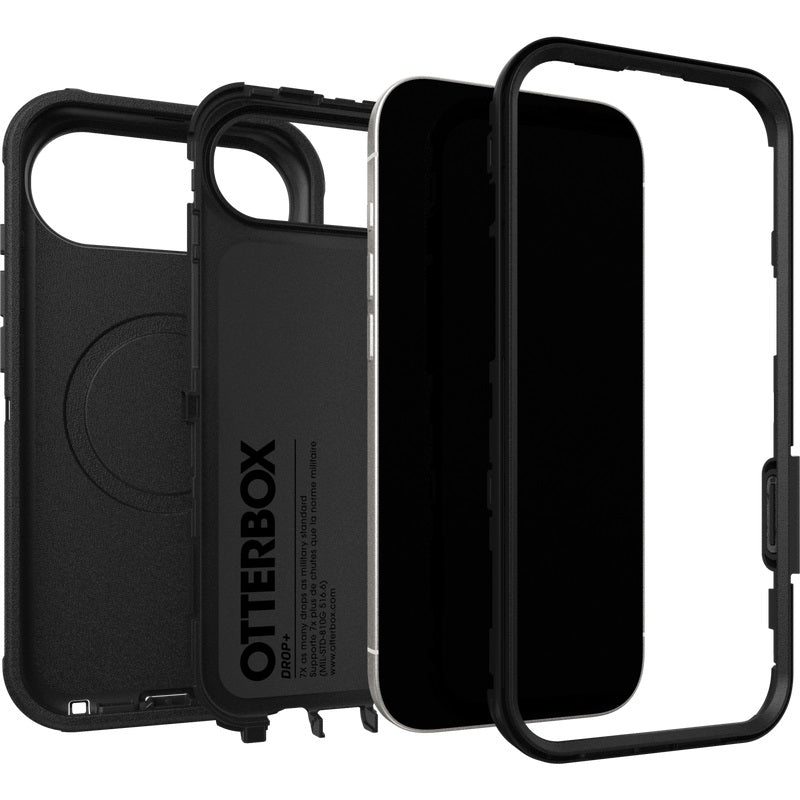 OtterBox Defender Pro MagSafe Apple iPhone Air (6.5") Case Black - (77-98368), DROP+ 7X Military Standard, Raised Edges, 7 Years Warranty - Image 3