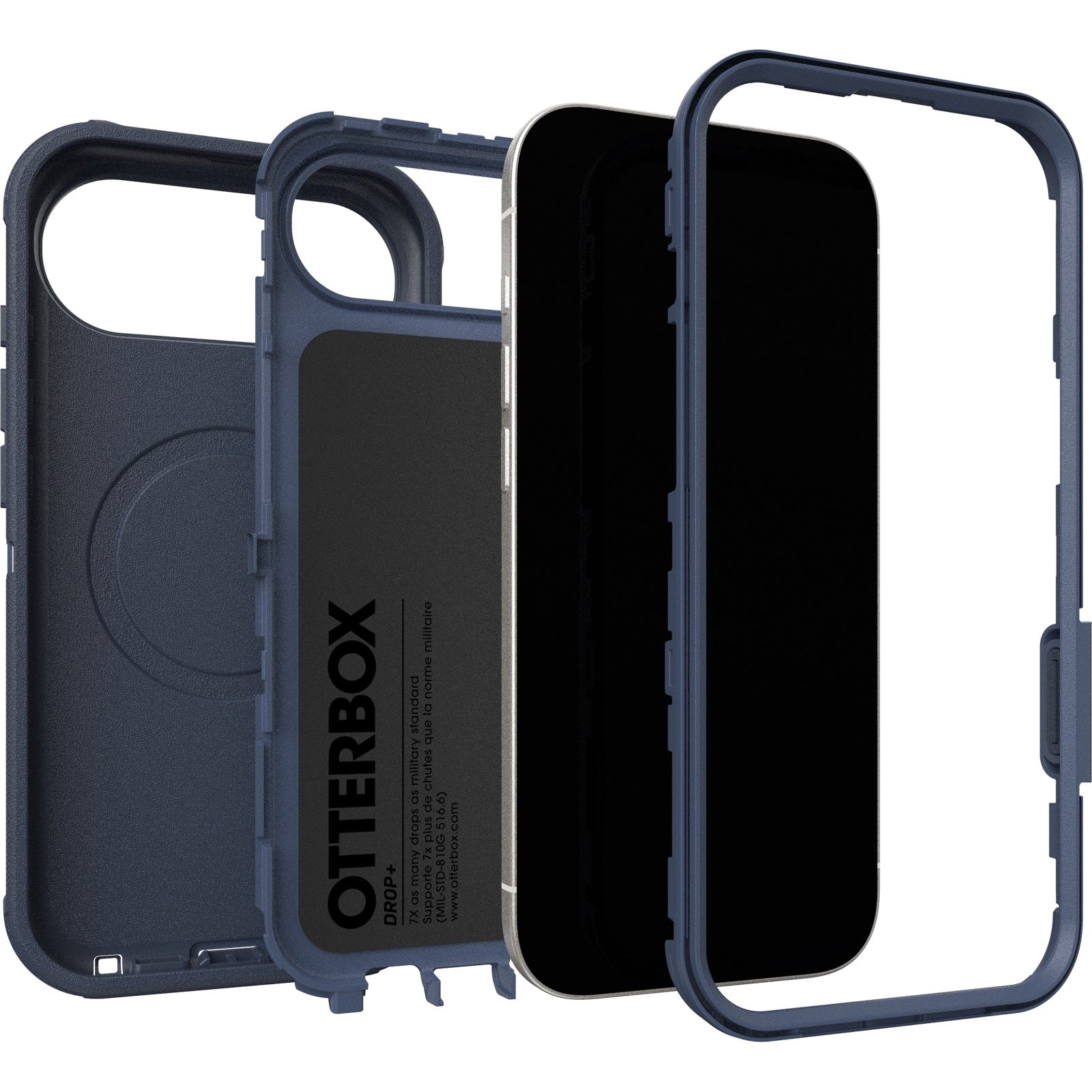 OtterBox Defender Pro MagSafe Apple iPhone Air (6.5") Case Blue Sentiment - (77-98372), DROP+ 7X Military Standard, Tri-Layer, 7 Years Warranty - Image 3