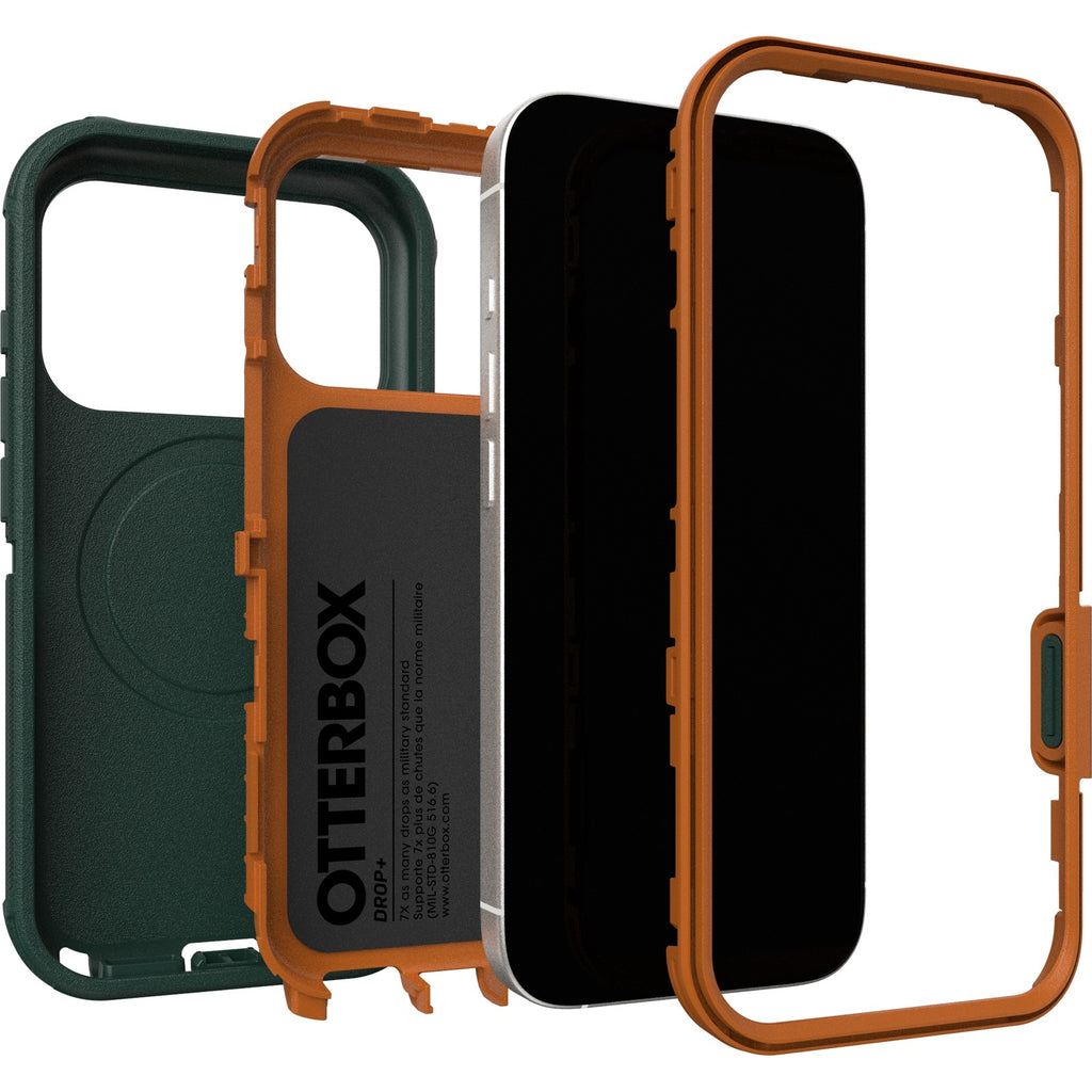OtterBox Defender Pro MagSafe Apple iPhone 17 Pro (6.3") Case Green Intrigue - (77-98388), DROP+ 7X Military Standard, Tri-Layer, 7 Years Warranty - Image 3