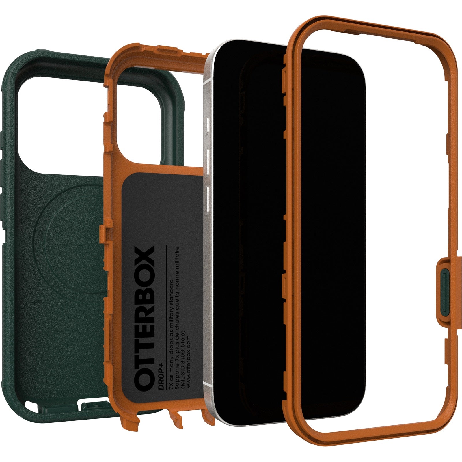OtterBox Defender Pro MagSafe Apple iPhone 17 Pro (6.3") Case Green Intrigue - (77-98388), DROP+ 7X Military Standard, Tri-Layer, 7 Years Warranty - Image 3