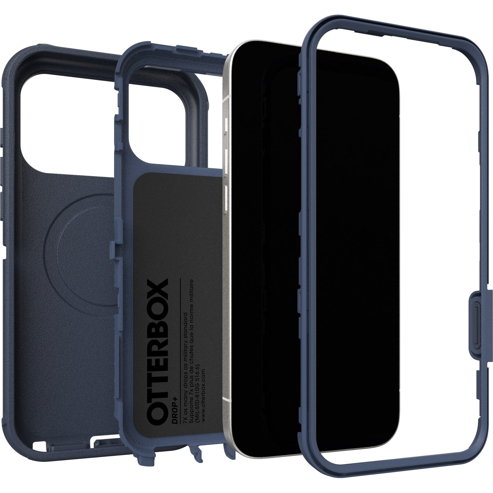 OtterBox Defender Pro MagSafe Apple iPhone 17 Pro Max (6.9") Case Blue Sentiment - (77-98396), DROP+ 7X Military Standard, Tri-Layer, 7 Years Warranty - Image 3